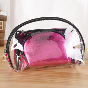 Commercio all'ingrosso trasparente <span class=keywords><strong>accessori</strong></span> da <span class=keywords><strong>viaggio</strong></span> borsa cosmetica impermeabile Make up borsa da <span class=keywords><strong>donna</strong></span> PVC custodia da <span class=keywords><strong>donna</strong></span> Pvc - Product Image 1