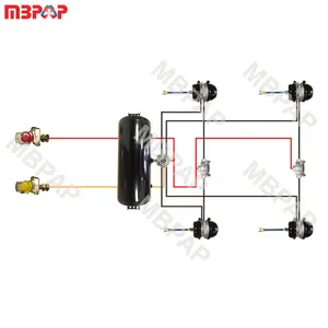 Système de freinage pneumatique pour Semi-camion, avec lignes d'air, moins chers, 2 pièces