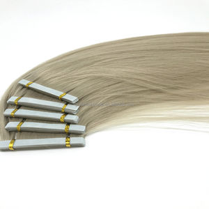 <span class=keywords><strong>Alibaba</strong></span> <span class=keywords><strong>Express</strong></span> toptan 100% doğal insan saçı uzantıları çift taraflı bant bakire Remy dalga saç yüksek kalite pürüzsüz yumuşak - Product Image 4