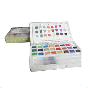 Maquillage profissination enfants <span class=keywords><strong>peinture</strong></span> set Logo Imprimé aquarelle ensemble - Product Image 4
