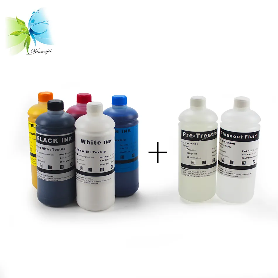 Dijital baskı mürekkebi üretici ve dtg tekstil pigment mürekkebi için Epson R1800 R1900 F2000 1390 dtg r1390 tekstil mürekkep