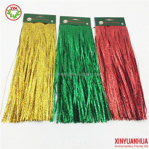 Popular Hot Selling Colorful PET/PVC Hang Tinsel iclicles garland for Christmas Holiday Pqrty Decoration