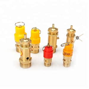 1/4 inç pirinç sarı ve kırmızı şapka emniyet tahliye vanası için hava kompresörü Towerless su besleyici - Product Image 5