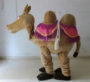 Funtoys adedi 1 parça özelleştirilmiş 2 kişi deve maskot kostüm karikatür cosplay kostüm satılık