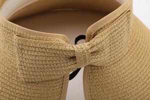 Phụ Nữ Mùa Hè Sun Beach Mũ Có Thể Gập Lại Cuộn Lên Rộng Vành Rơm Lady Visor Mũ - Product Image 6