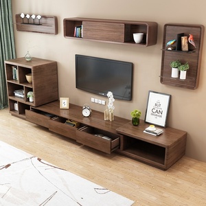 Armoire murale classique en bois, meuble de maison, support <span class=keywords><strong>Tv</strong></span> et Table basse, ensemble meubles de salon complet