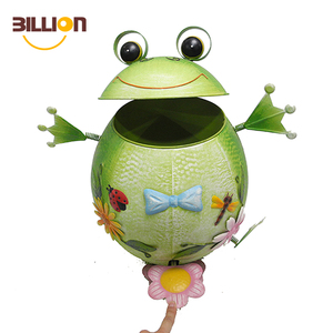 <span class=keywords><strong>Poubelle</strong></span> rétro en métal de style animaux, corbeille pas étanche aux animaux avec couvercle, panier de décoration en fer - Product Image 4