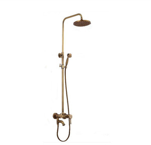 Klassisches antikes Messingmischer-Wasserhahn-Dusch set Messing-Wand-Badezimmer-Dusch system - Product Image 2