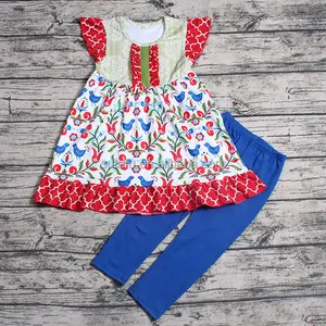 Artigo lucky roupas infantis baratos atacado meninas bebê primavera verão roupas infantis charmoso