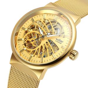 Orologi T-winner Personalizzati con Logo, Automatici Scheletrati, Cinturino in Acciaio Inox, Resistenti all'Acqua 3ATM, Orologio da Polso da Uomo - Product Image 5