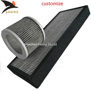 Custom 싼 price 원통형 nonwoven carbon air filter 대 한 홈, pleated 활성화 carbon air filter cylinder cartridge