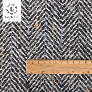 Luxury thiết kế thương hiệu màu sợi xương cá len lông cừu sang trọng vải tweed - Product Image 3