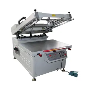 Spot UV Plain motor screen printing machine for paper film glass