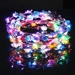 Brilhante led dez leves colorida wreath