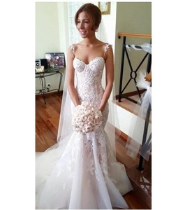 Pakistani Boutique Delle Donne Bianco Sexy Vestaglia Da Sposa - Product Image 1