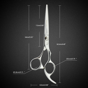 Tijeras profesionales curvadas afiladas <span class=keywords><strong>para</strong></span> cortar el pelo, tijeras de acero japonés <span class=keywords><strong>para</strong></span> peluquería de <span class=keywords><strong>perros</strong></span> y Mascotas - Product Image 2
