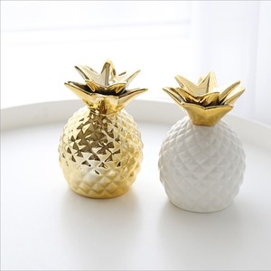 Alcancía nórdica divertida única de alta calidad al por mayor, hucha de piña dorada para decoración del hogar - Product Image 5