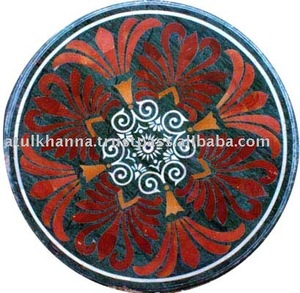 Plateaux de table en marbre incrusté - Product Image 1