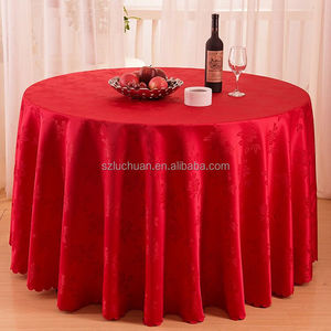 Wholesale Custom Restaurant Polyester <strong>Red</strong> <strong>Table</strong> <strong>Cloth</strong> - Product Image 4
