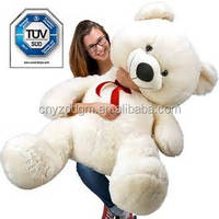 Ours en peluche blanc de grande taille 200cm, jouet en peluche pour petite amie, cadeau avec vidéo, vente en gros