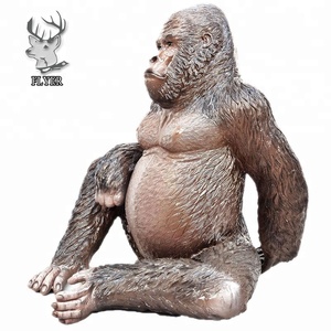 Outdoor Decoration Garden Animal <strong>Statue</strong> Life Size Fiberglass <strong>Gorilla</strong> <strong>Statue</strong> - Product Image 6