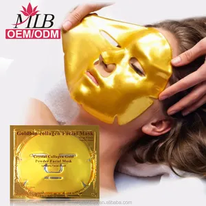Maschera di gelatina di cristallo idratante per il viso all'ingrosso di bellezza produttore di prodotti per la cura della pelle maschera facciale idratante in oro 24 carati