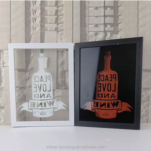 2017 decoración marco de serigrafía sobre vidrio de PS con LED <span class=keywords><strong>shadow</strong></span> box - Product Image 2