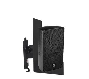 1 par Liga de Alumínio Tilt Swivel Preto Pendurado Suporte de Host Cremalheira Quadro De Áudio Audio Speaker wall Mount bracket