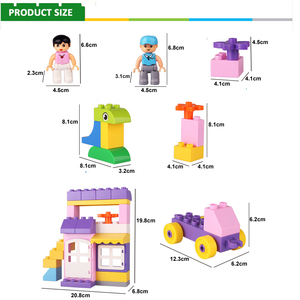 Blocos de construção compatíveis, conjuntos de brinquedos para desenvolvimento educativo, blocos de construção empilháveis para crianças pequenas - Product Image 5