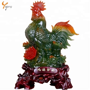 Grosir Ayam Jantan Dekoratif Resin Dalam Berbagai Warna - Product Image 3