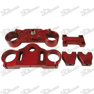 XR crf70 klx dirt bike anodizzato cnc piastre forcella riser bar kit