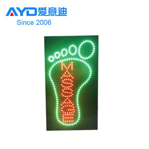 Giá bán buôn thiết bị điện tử acrylic dẫn đăng ký tùy chỉnh Led Logo signage massage chân cửa hàng LED hiển thị - Product Image 6