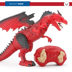 Đồ Chơi Điều Khiển Từ Xa Khủng Long Bằng Nhựa Chất Lượng Cao 2022 Cho Động Vật Điện Rc Radio Dino Có Vòi Phun Hồng Ngoại Và Đèn Âm Thanh - Product Image 3
