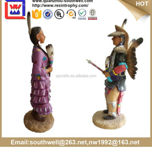 Polyresin los <span class=keywords><strong>pueblos</strong></span> indígenas estatuilla - Product Image 3