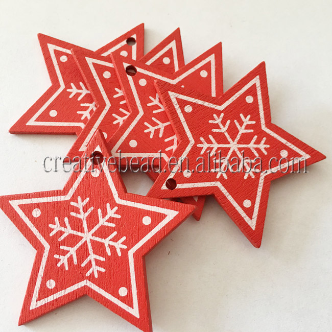ULTNICE Bottoni Decorativi In Legno Per Natale – 40g Di Pulsanti Colorati A Forma Di Cuore E Fiocco Di Neve Per Cucito E Scrapbooking