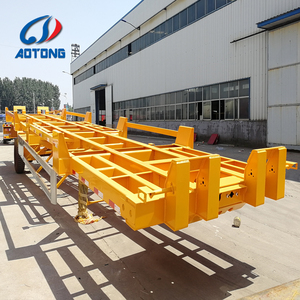 Port Digunakan <span class=keywords><strong>Trailer</strong></span> Sasis Kontainer 20FT 40FT 45FT Bom Gerobak Terminal - Product Image 6