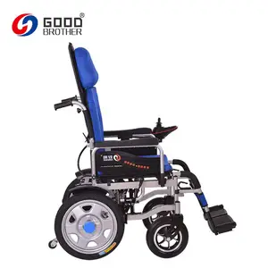 HG-W680A Adjustable Pedal traveling folding  Electric Wheelchair With Lithium Battery