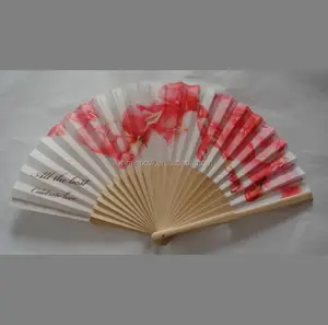 Bằng Gỗ Vải Hand Fan Đối Với Khuyến Mãi