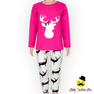 Matching pants baby girl clothing set teenage Christmas outfits - Product Image 3