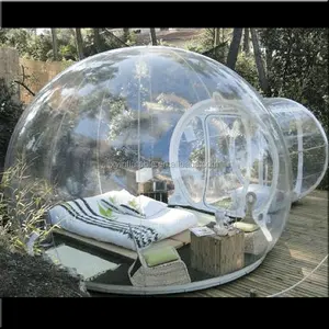 2019 Hot sale transparent inflatable sphere tent, inflatable bubble camping tent for sale