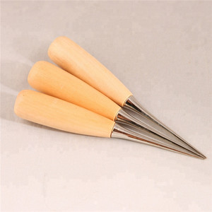 Poinçon à manche <span class=keywords><strong>en</strong></span> bois pour trou de perforation <span class=keywords><strong>en</strong></span> cuir ou bricolage fait à la main - Product Image 2