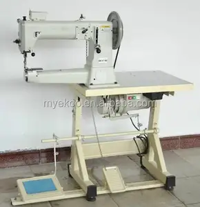 Máy may công nghiệp mũi kép, bàn dài, chân vịt sắt, siêu bền, 750W, tốc độ cao, kiểu may móc xích - Product Image 1