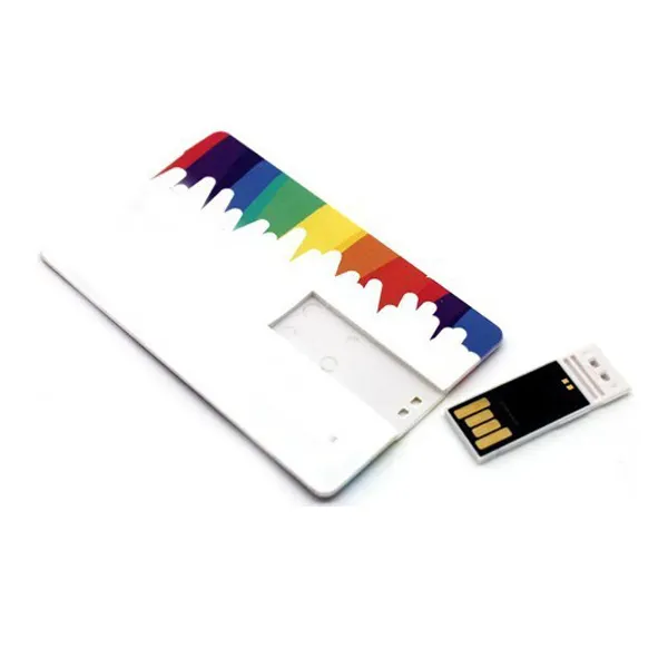 Günstige Import produkte Voll druck Logo Kunststoff Business USB-Karte Memory Stick 4GB