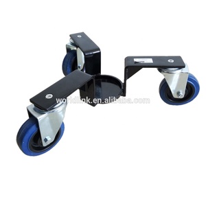 Carro de remolque de servicio pesado Plataforma de rodillos de servicio pesado <span class=keywords><strong>3</strong></span> Ruedas Carro de acero - Product Image 6