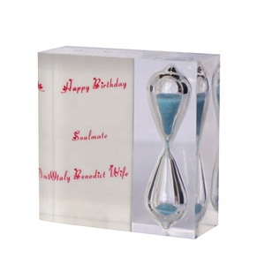 3-in-1 Acrylic <strong>Sand</strong> &amp; Tea <strong>Timer</strong> with 1 3 5 Minute Settings Eco-Friendly Handmade Graduation Gift - Product Image 5