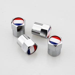 Capuchon de Valve de Style de Voiture Drapeau Français Capuchon de Moyeu de Roue en Métal pour Vélo Moto et Voiture État Neuf - Product Image 4