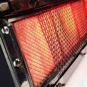 Aquecedor a gás infravermelho industrial HD262 Forno de revestimento em pó usado para chapeamento e cura de substratos de ferro cerâmico de aço