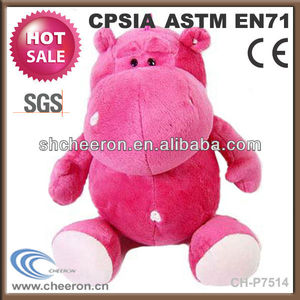 hippopotame en peluche rose article promotionnel - Product Image 1