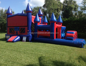 2025 Descuento personalizado 15% Uso de alquiler Combo inflable <span class=keywords><strong>Castillo</strong></span> y carrera de obstáculos <span class=keywords><strong>2</strong></span> en 1 Hot Fun Park Top Saler JUMPFUN - Product Image 2