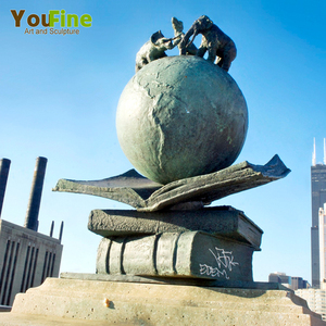 Globo Terráqueo Gigante <span class=keywords><strong>de</strong></span> Bronce sobre la <span class=keywords><strong>Estatua</strong></span> <span class=keywords><strong>de</strong></span> Atlántida - Product Image 4